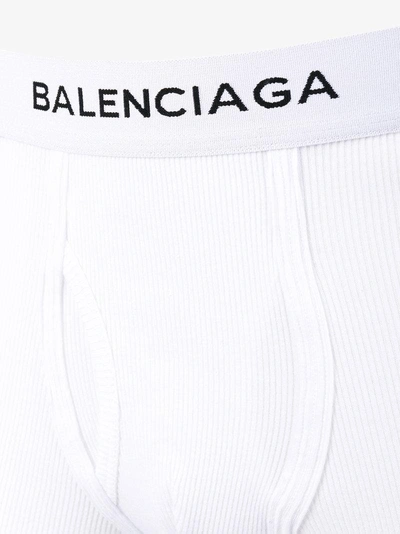 Shop Balenciaga White Three Piece Boxer Set