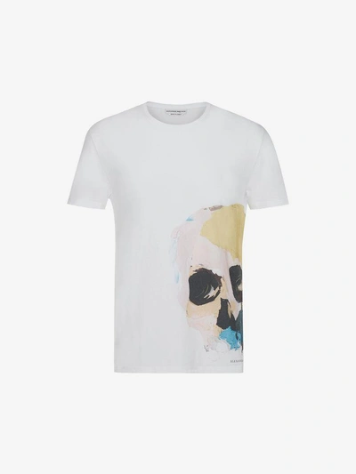 Shop Alexander Mcqueen T-shirt Mit Skull-print In White