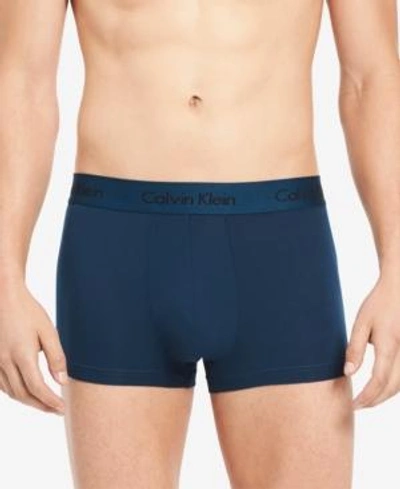 Shop Calvin Klein Men's Body Modal Trunk In Medium Blue