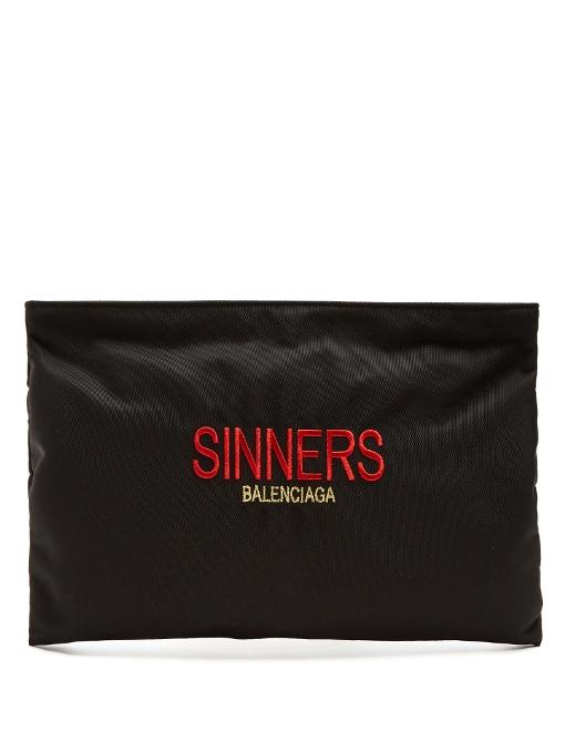 Balenciaga Sinners Embroidered Canvas 