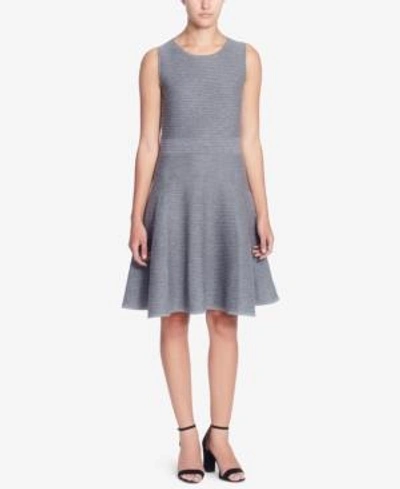 Shop Catherine Malandrino Catherine  Trisha Fit & Flare Sweater Dress In Grey