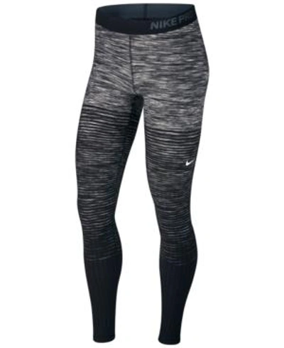 Nike Pro Hyperwarm Fleece-lined Stirrup Leggings In Dark Gray/white |  ModeSens