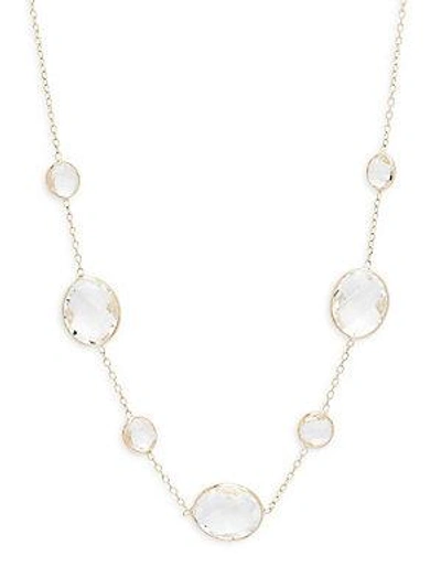 Shop Saks Fifth Avenue Clear Quartz Single Strand Necklace