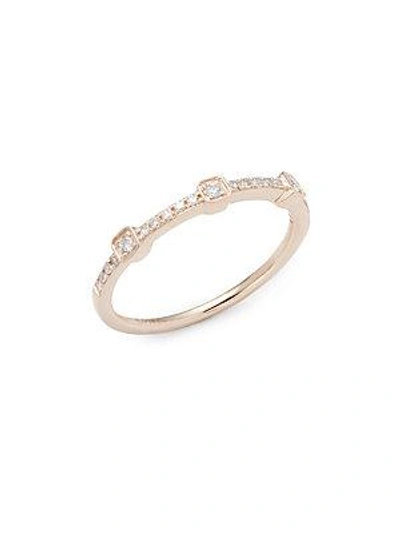 Shop Kc Designs Stack & Style Diamond & 14k Rose Gold Ring