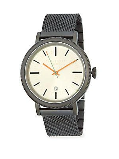 Shop Ted Baker Etched Stainless Steel Watch