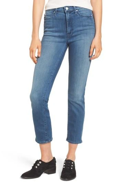 Shop Mother The Rascal High Waist Ankle Jeans In Crack The Whip