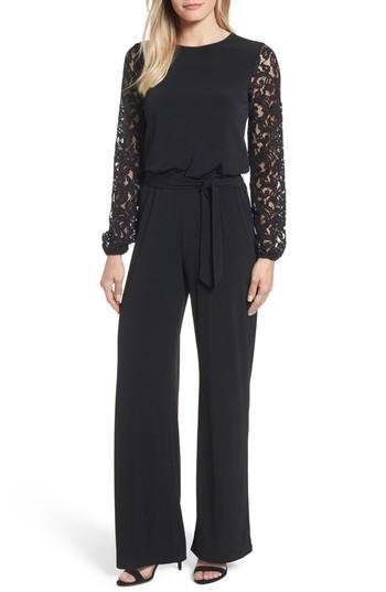michael kors lace sleeve jumpsuit