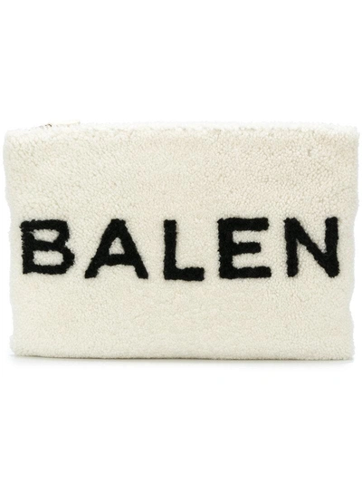 Shop Balenciaga Shearling Pouch