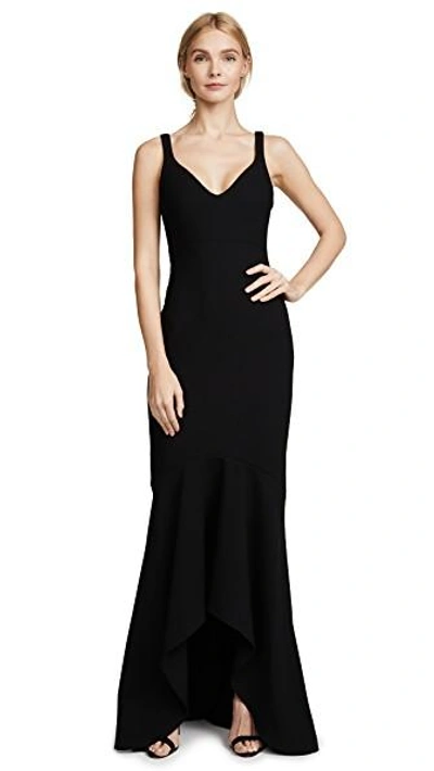 Shop Cinq À Sept Sade Gown In Black