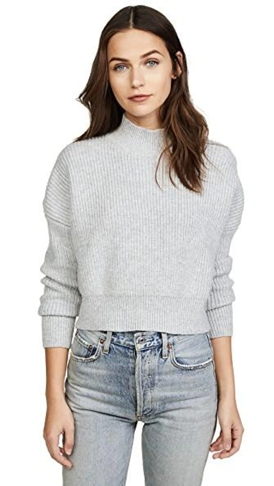 Shop Knot Sisters Libby Sweater In Light Heather Grey