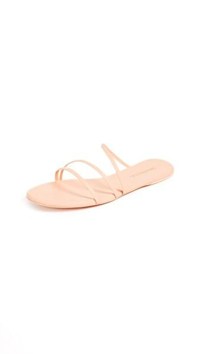 Shop Zimmermann Cross Strap Sandals In Peach