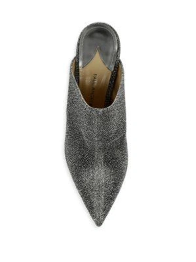 Shop Paul Andrew Truitt Heeled Mules In Silver