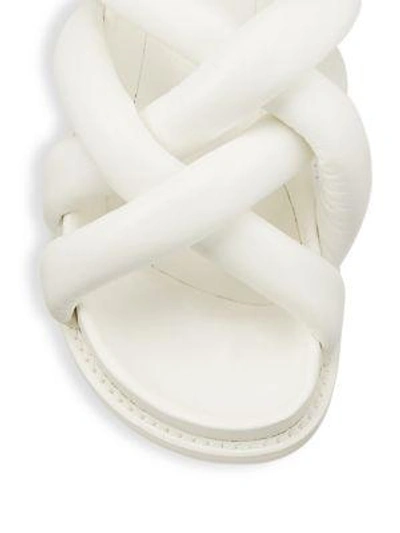 Shop Proenza Schouler Criss Cross Flat Sandal In White