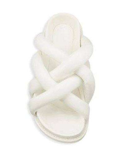 Shop Proenza Schouler Criss Cross Flat Sandal In White