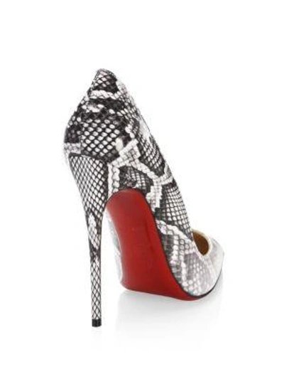 Shop Christian Louboutin So Kate 120 Patent Leather Pumps In White Roccia