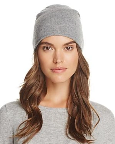 Shop C By Bloomingdale's Angelina Cashmere Slouch Hat - 100% Exclusive In Gray