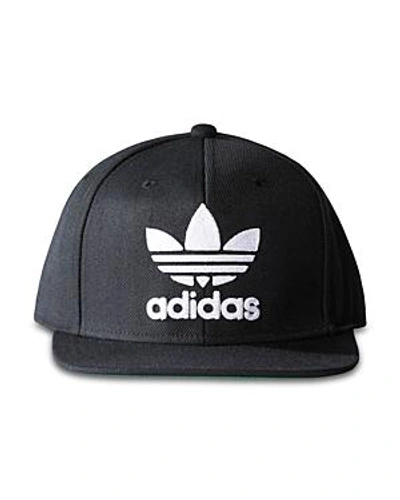 Shop Adidas Originals Trefoil Chain Snapback Cap In Black/white