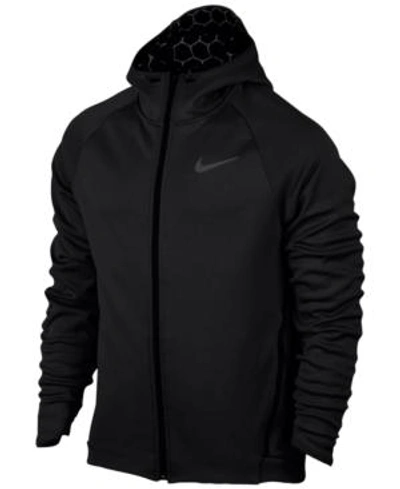 Shop Nike Men's Therma Sphere Max Zip Training Hoodie In Black