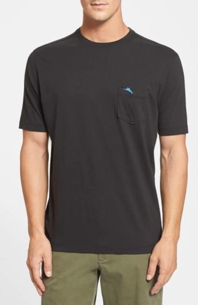 Shop Tommy Bahama 'new Bali Sky' Original Fit Crewneck Pocket T-shirt In Black