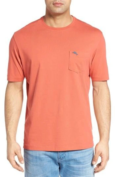 Shop Tommy Bahama 'new Bali Sky' Original Fit Crewneck Pocket T-shirt In Coral Reef