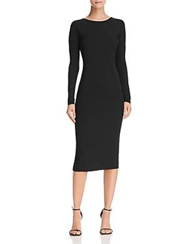 Shop Donna Karan New York V-back Sheath Dress In Black
