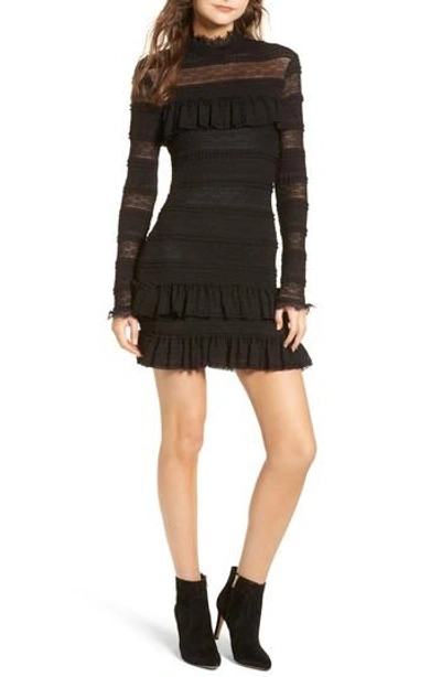 Shop Ella Moss Violetta Ruffle Dress In Black