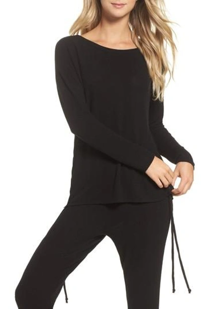 Shop Chaser Lace-up Side Pullover In True Black