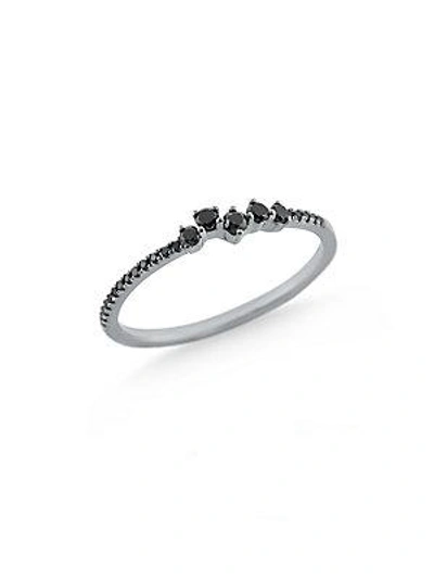 Shop Kc Designs Black Diamond And 14k Gold Ring