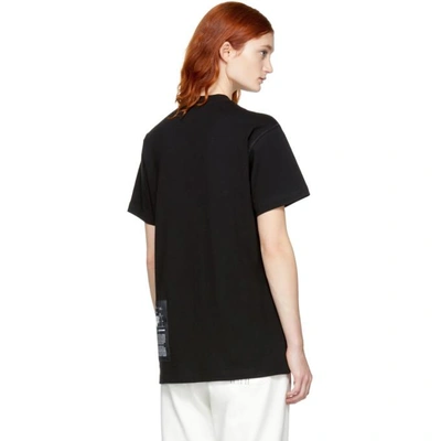 Shop Adidas Originals By Alexander Wang Black Graphic T-shirt