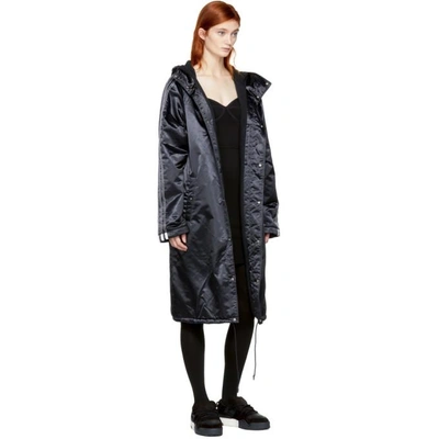 Shop Adidas Originals By Alexander Wang Black Nylon Stadium Coat