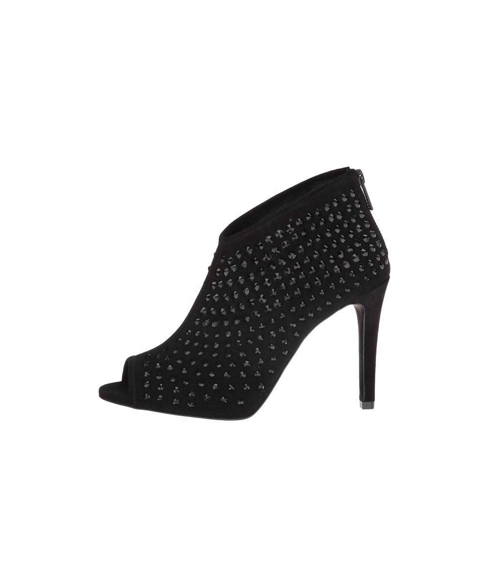 michael kors black peep toe booties