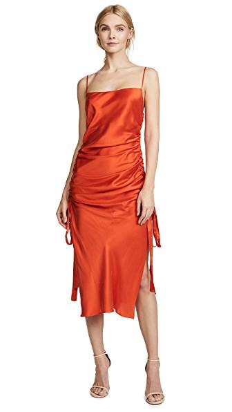 zimmermann ruched slip dress