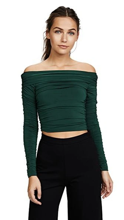 Shop Elizabeth And James Terence Top In Emerald