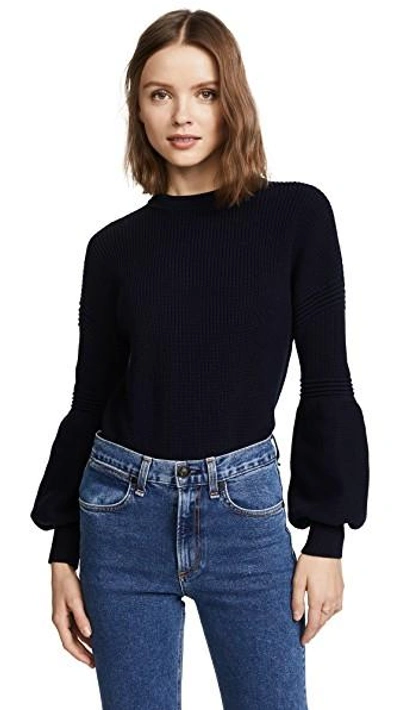 Shop The Fifth Label Sculpture Sweater In Navy