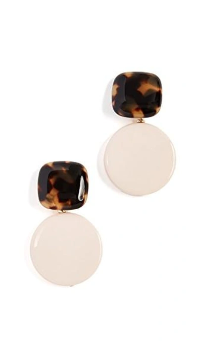 Shop Rachel Comey Arc Earrings In Tortoise Pink