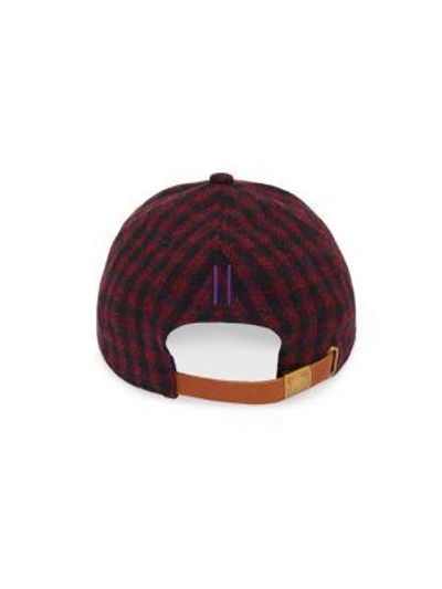 Shop Gents Executive Plaid Baseball Cap In Red