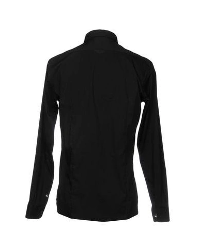 Grey Daniele Alessandrini Solid Color Shirt In Black