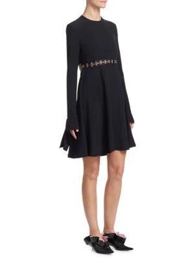 Shop Proenza Schouler A-line Satin Dress In Black