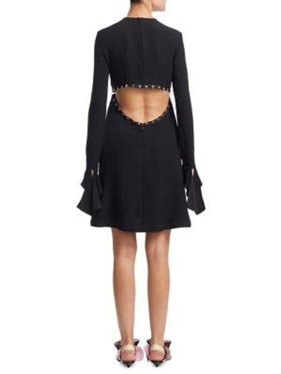 Shop Proenza Schouler A-line Satin Dress In Black