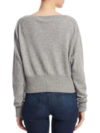 Shop Theory Los Angeles Cashmere Pullover In Husky Ivory