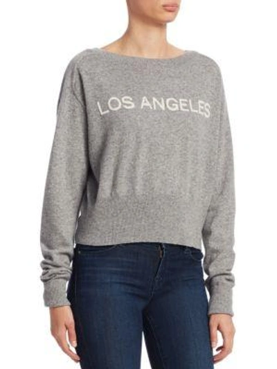 Shop Theory Los Angeles Cashmere Pullover In Husky Ivory