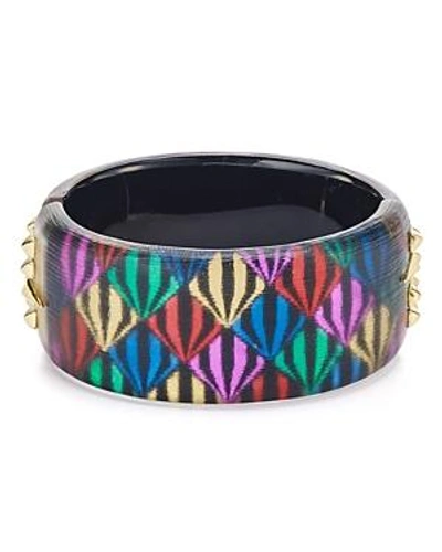 Shop Alexis Bittar Greatest Showman Large Bangle In Multi/gold