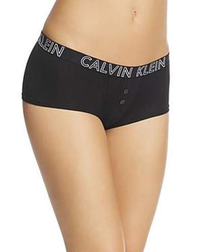 Shop Calvin Klein Ultimate Cotton Boyshort In Black