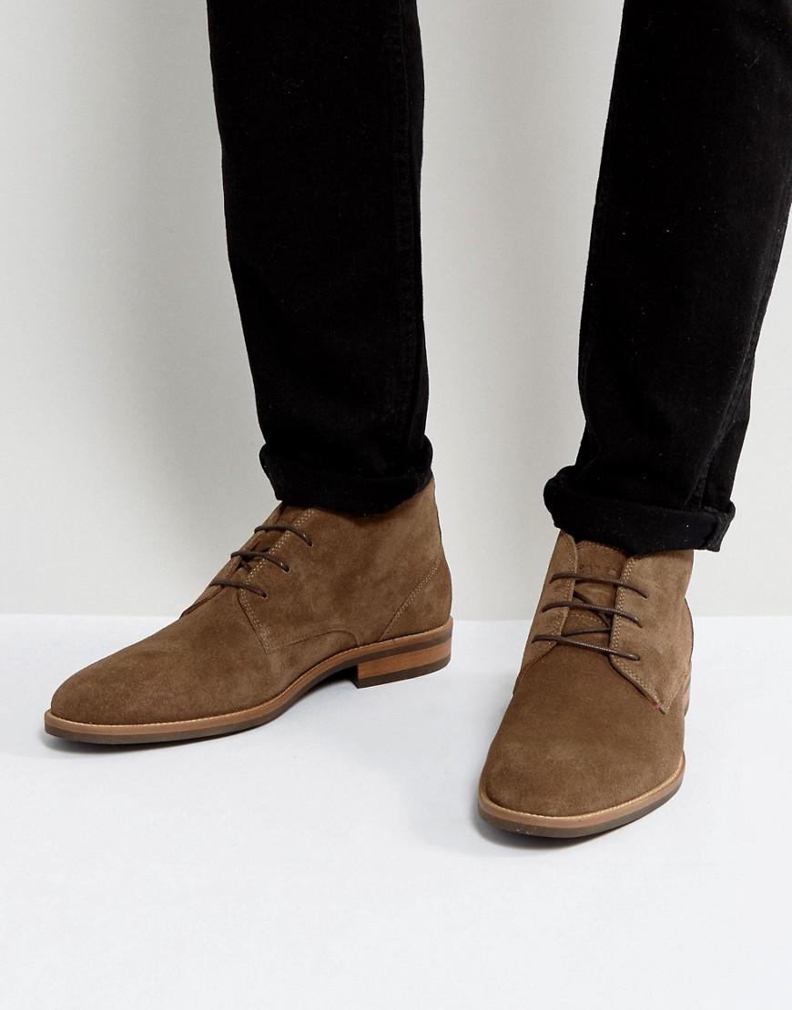 Tommy Hilfiger Daytona Suede Boots In Brown - Brown | ModeSens