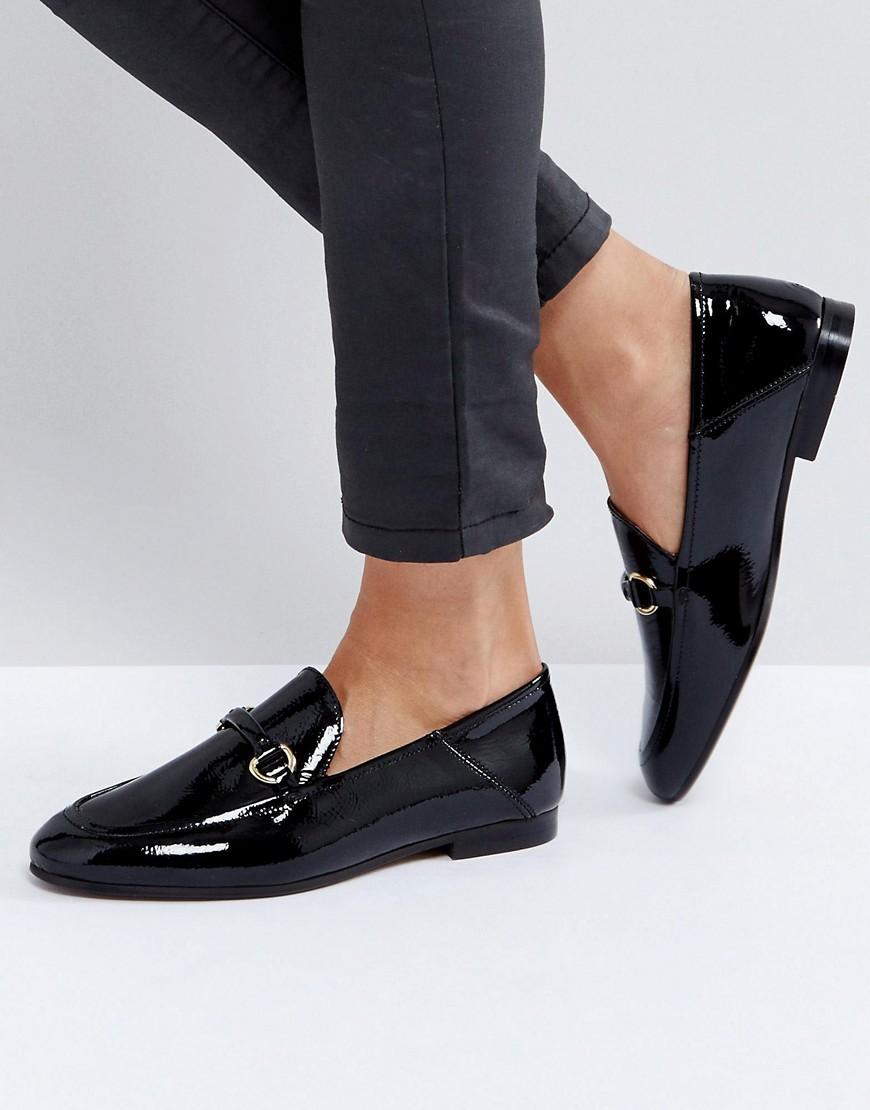 Hudson London Arianna Black Patent Loafers - Black | ModeSens