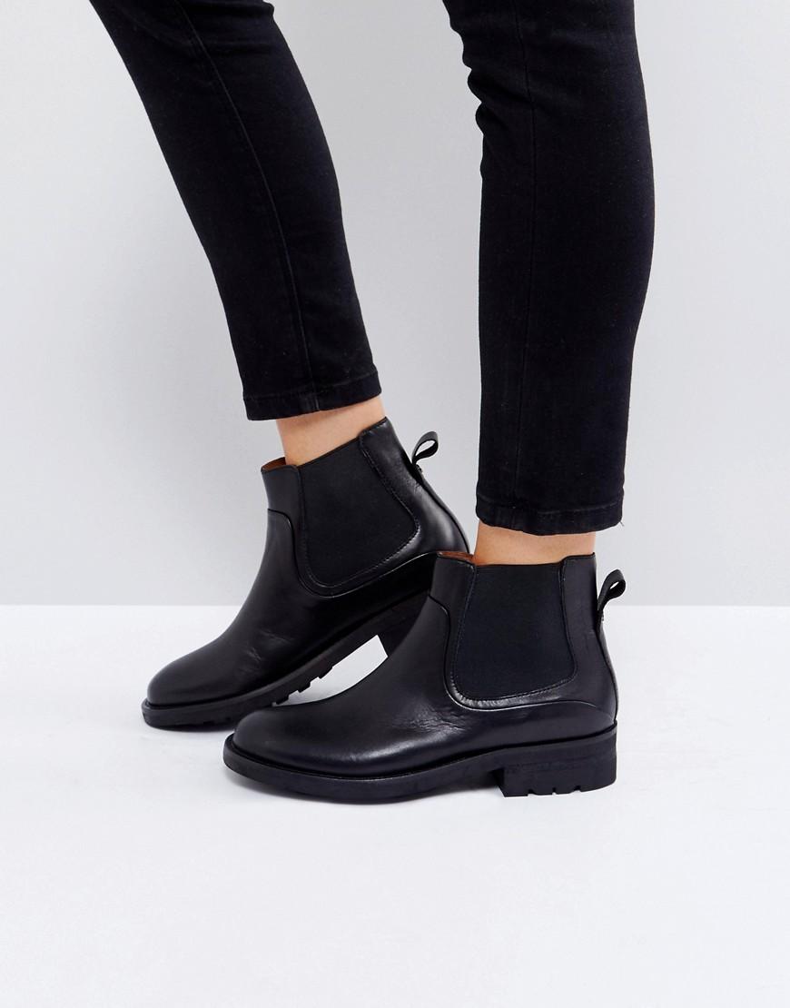 Hudson London Carter Black Leather Chelsea Boots - Black | ModeSens