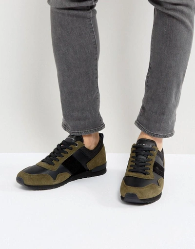 Tommy Hilfiger Maxwell Suede Sneakers In Olive - Green | ModeSens