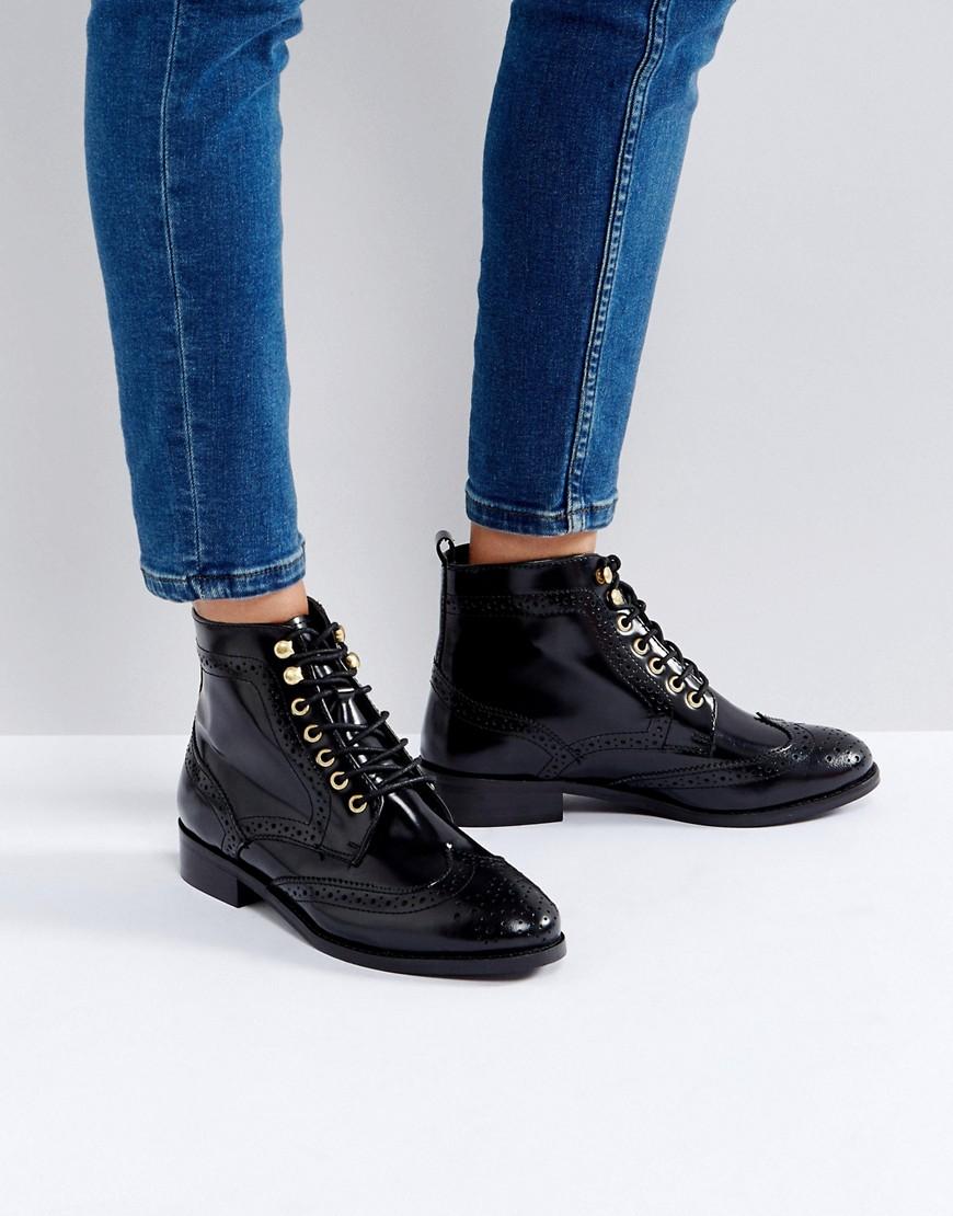 dune flat ankle boots