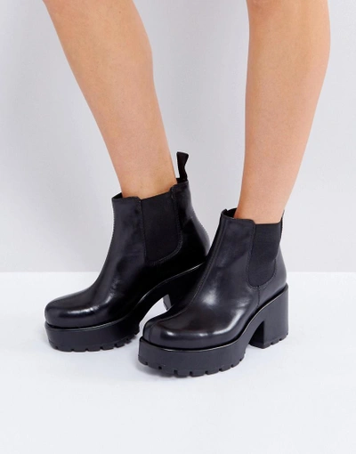 nødsituation Flourish Halvkreds Vagabond Dioon Black Leather Chelsea Boots - Black | ModeSens