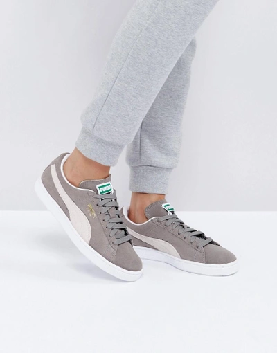 Shop Puma Suede Classic Sneakers In Gray - Gray